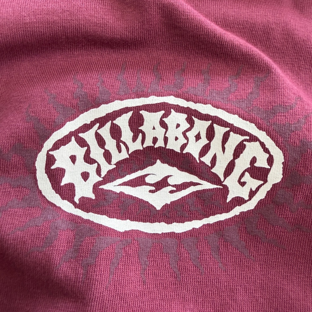 Billabong Men's Long Sleeve Crewneck Shirt - Maroon - Picture 3 of 3